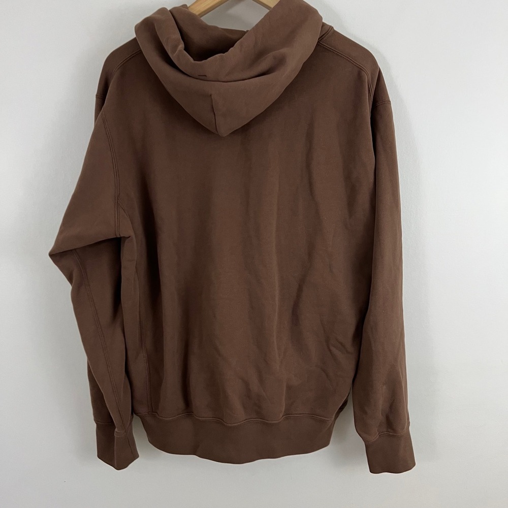 Uniqlo Hoodie Mens Medium Brown Long Sleeve Pullover - Picture 7 of 10